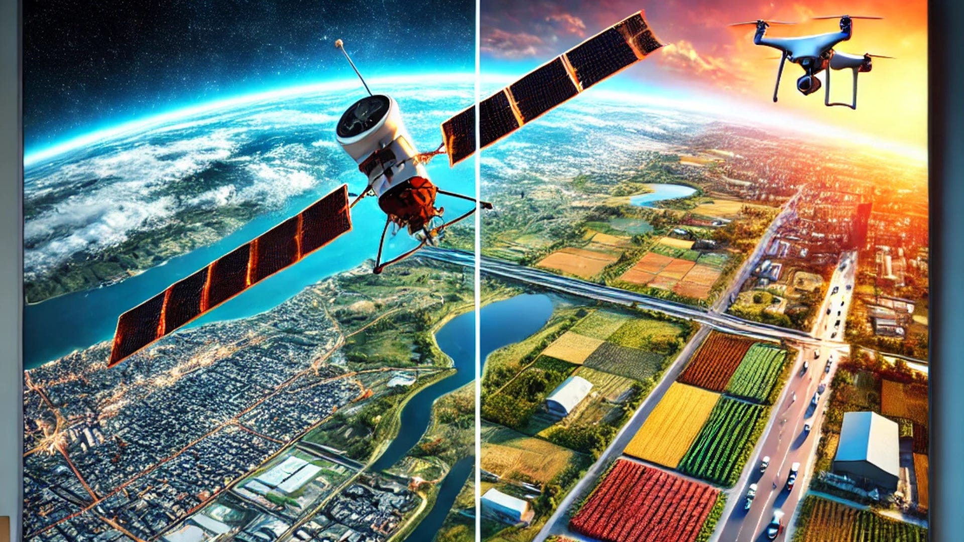 Maps Data Design - Understanding Raster Resolution: Satellite vs. Drone Imagery