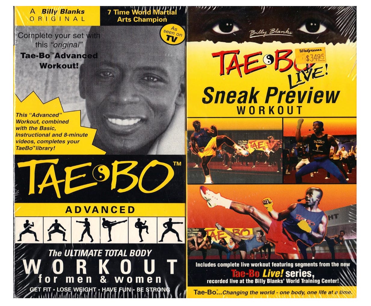 vintage Billy Blanks tae bo tae-bo VHS video vintage Billy Blanks tae bo tae-bo VHS video