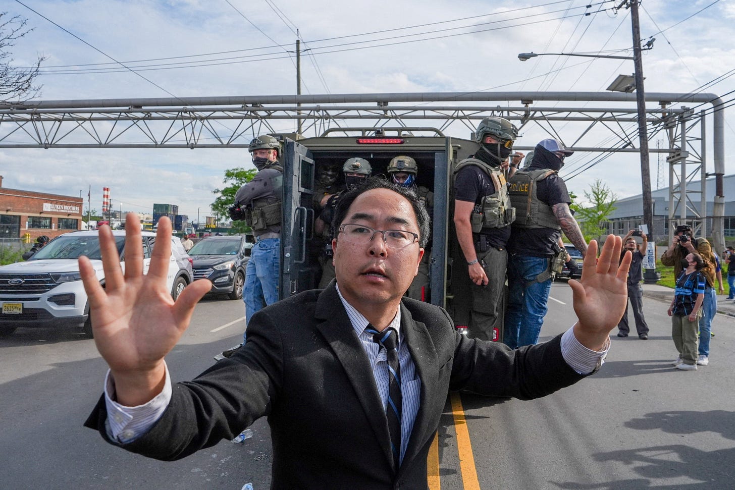 US Senator pepper-sprayed by ICE outside immigration detention center:  'It's just burning' | The Independent