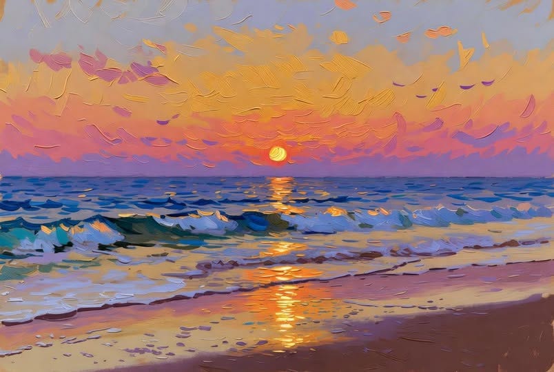 May be art of twilight and water May be art of twilight and water