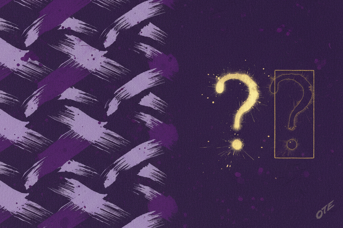 A pattern with a question mark beside it — hypothesis, not yet proven, anti-matches required