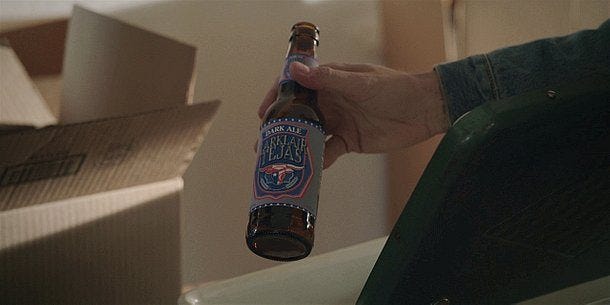 Larklair Tejas beer shows up from Supernatural Season One Hell House on Walker 2.14. Larklair Tejas beer shows up from Supernatural Season One Hell House on Walker 2.14.