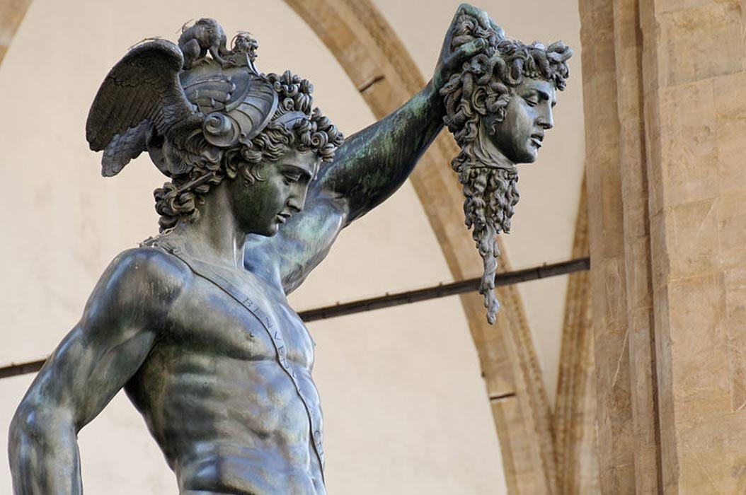 Perseus with the head of Medusa. Perseus with the head of Medusa.