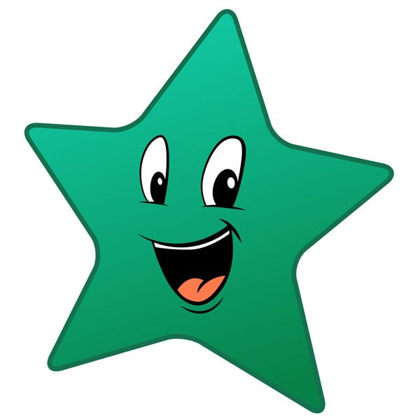 Green Star Clip Art Image - Tim's Printables