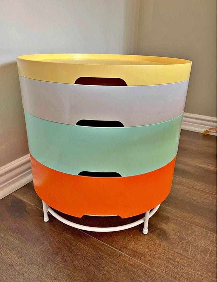 Product photo of vintage ikea ps 2014 side table