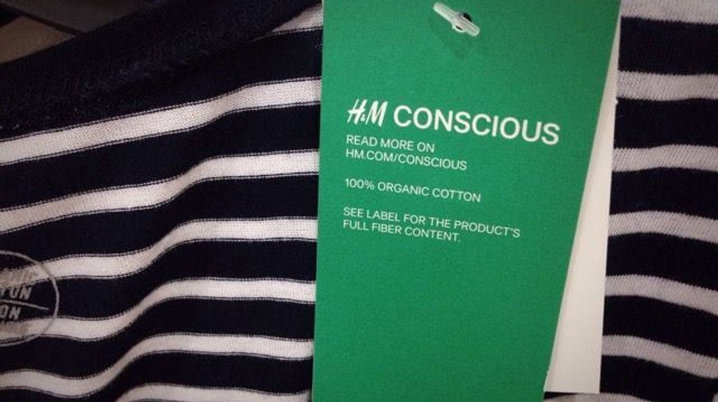Greenwashing examples - H&M Greenwashing examples - H&M