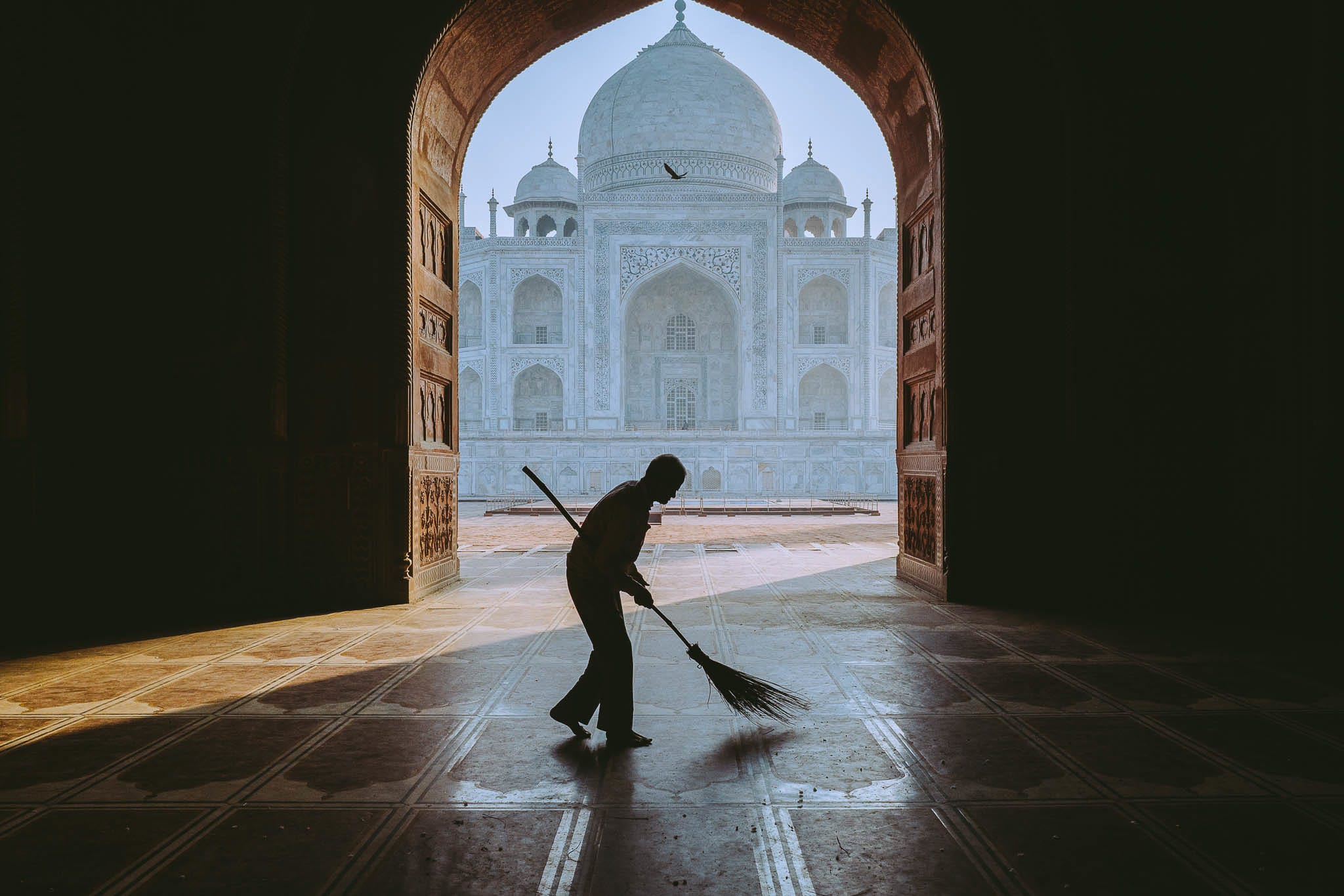 I’ve visited the Taj many times, but this remains my favourite photograph of all. It was taken on my second visit, when I went in without any preconceptions and ended up making a photograph I’ll cherish for a lifetime.