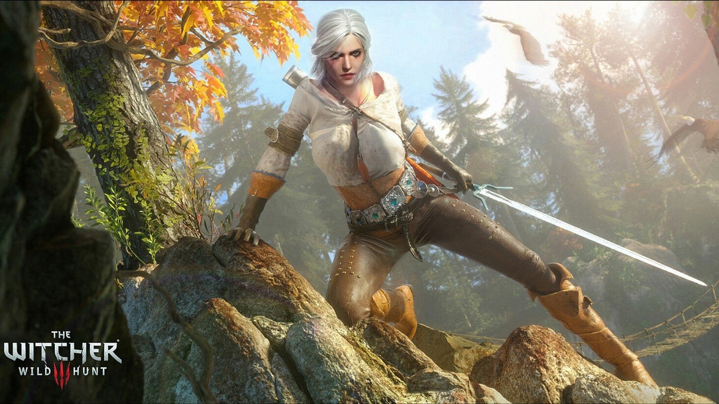 Ciri from The Witcher 3: Wild Hunt – Stunning HD Wallpaper Adventure by  DayDayPainting STUDIO
