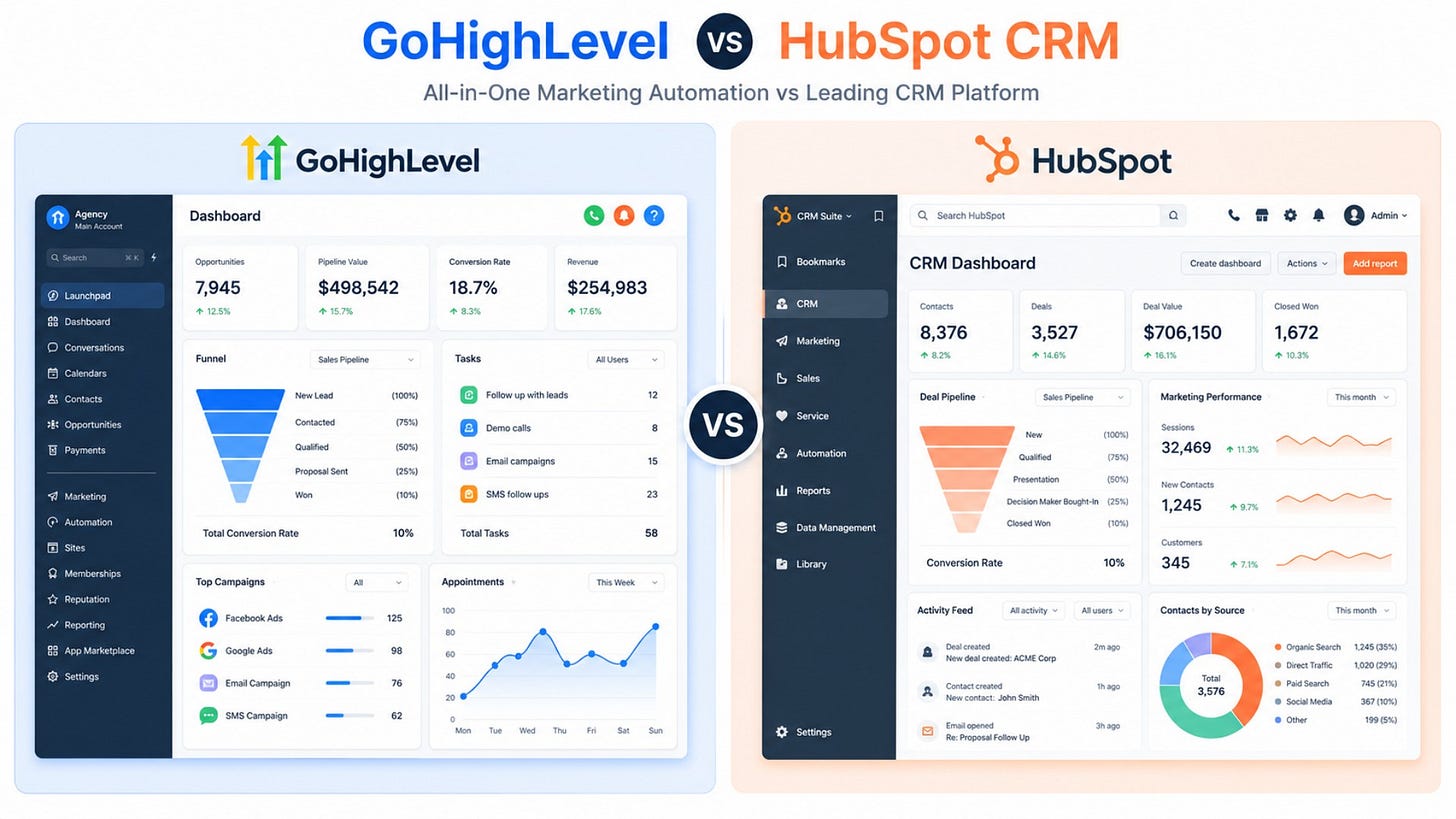 GHL Vs Hubspot