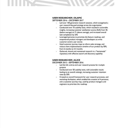 My current resume version