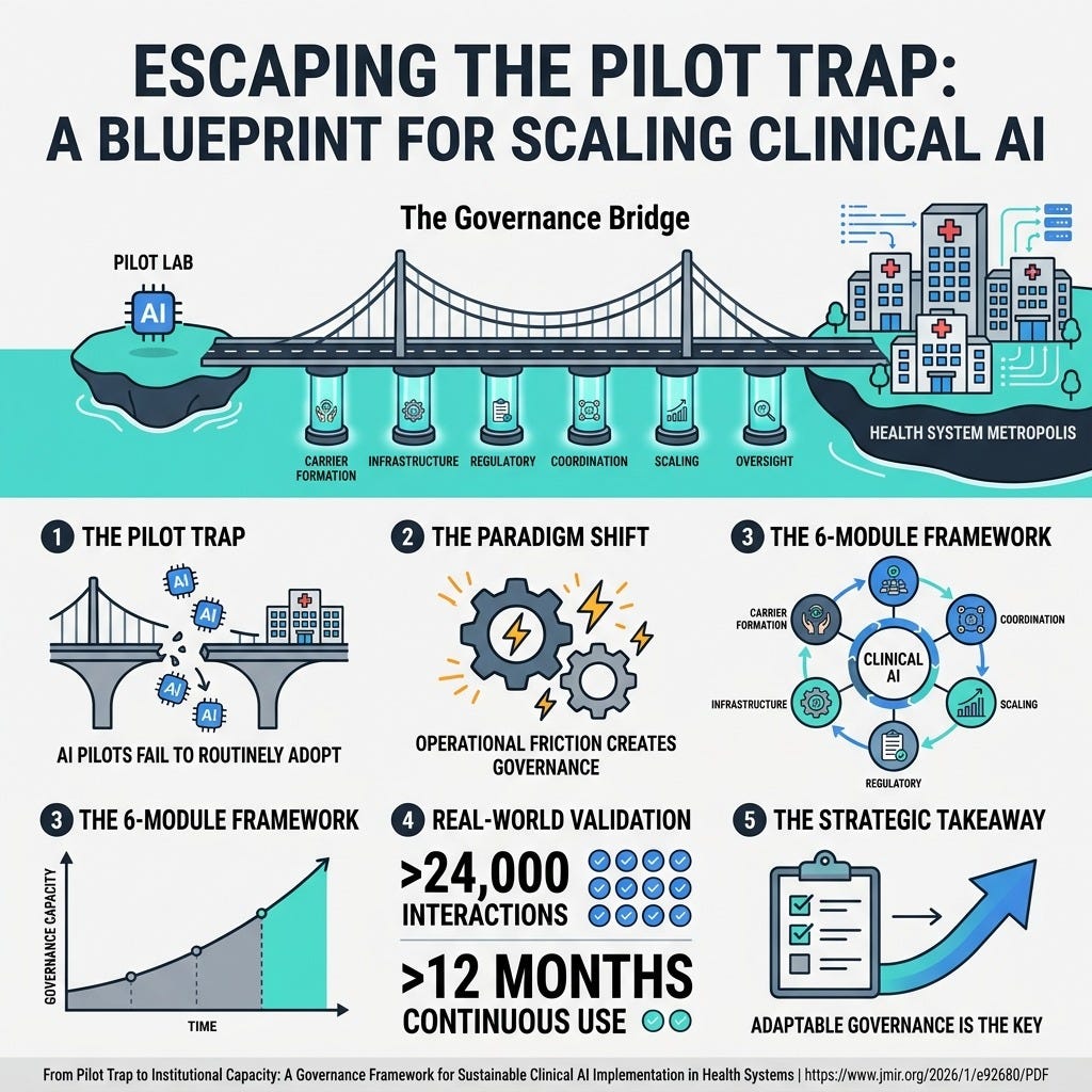 Why your clinical AI is stuck in the pilot trap