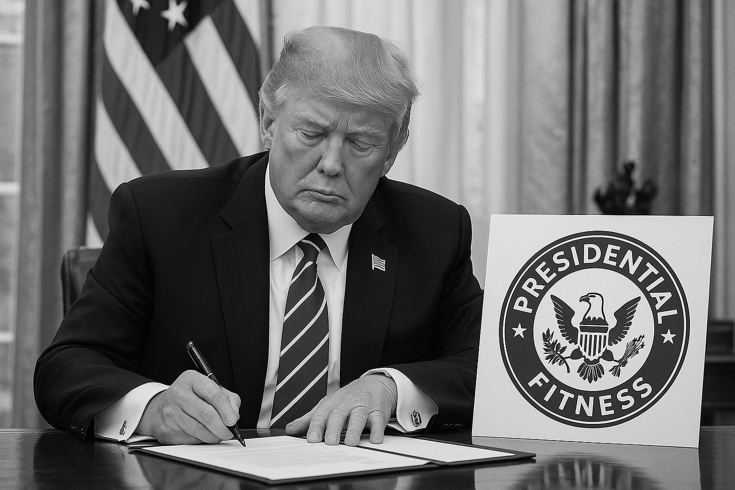 Defying Mr. Softee: Trump revives the Presidential Physical Fitness Test, ending participation trophies and pushing kids to healthy habits. Defying Mr. Softee: Trump revives the Presidential Physical Fitness Test, ending participation trophies and pushing kids to healthy habits.