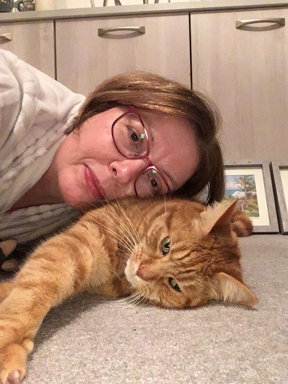 Me & my cat Charlie Bear