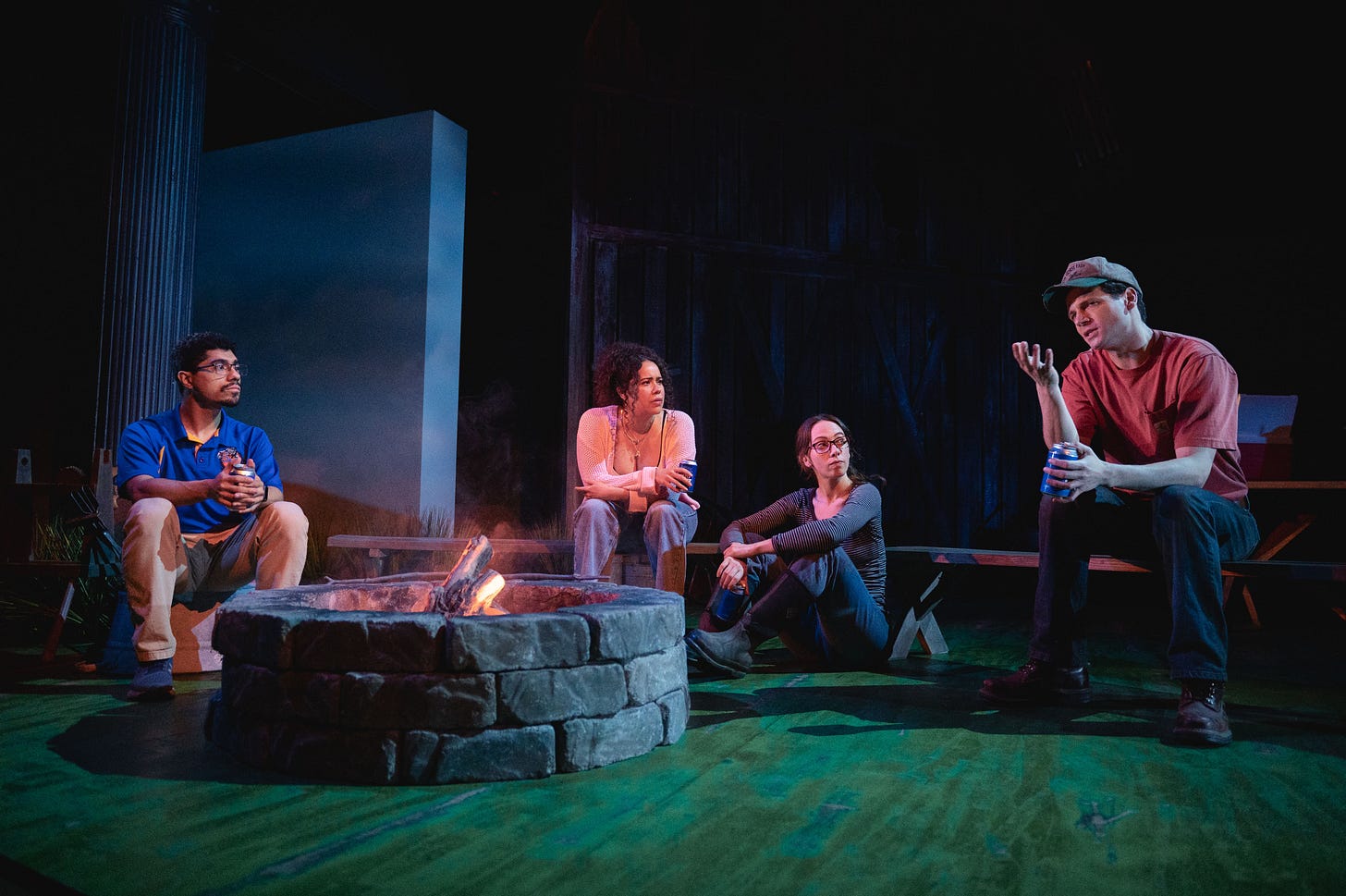 Fernando Gonzalez, Keren Lugo, Baize Buzan, and Miles G. Jackson in the Page 73 Production of Stargazers - photo by Valerie Terranova.jpg Fernando Gonzalez, Keren Lugo, Baize Buzan, and Miles G. Jackson in the Page 73 Production of Stargazers - photo by Valerie Terranova.jpg