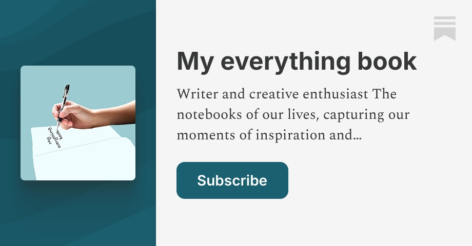 My everything book | Substack