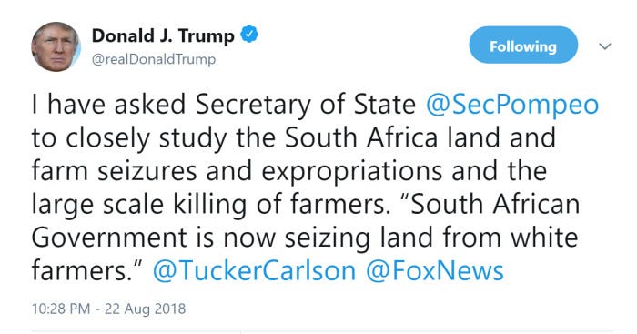 South Africa to respond to Trump claims on farm seizures