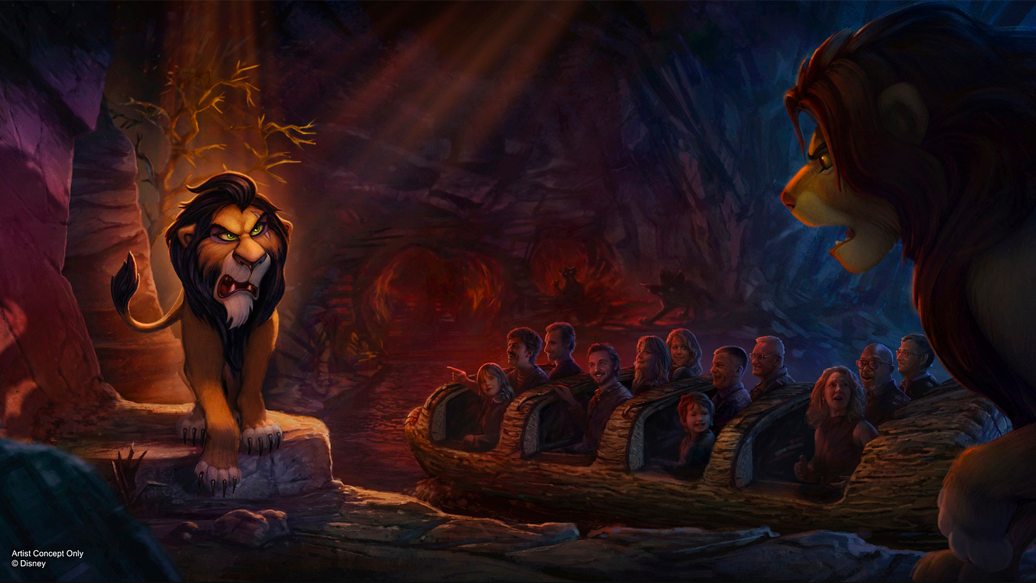 Disneyland Paris Lion King Attraction Scar and Simba Disneyland Paris Lion King Attraction Scar and Simba