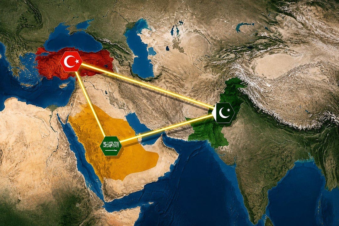 Saudi, Turkey, Pakistan. recently announced strategic & defence alliance, based on shared values & interests. : r/MapPorn Saudi, Turkey, Pakistan. recently announced strategic & defence alliance, based on shared values & interests. : r/MapPorn