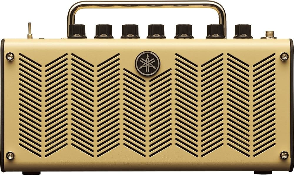 Yamaha THR5 electric guitar amplifier. Contains electronics to amplify signal driving a speaker. (Credit: Amazon UK)