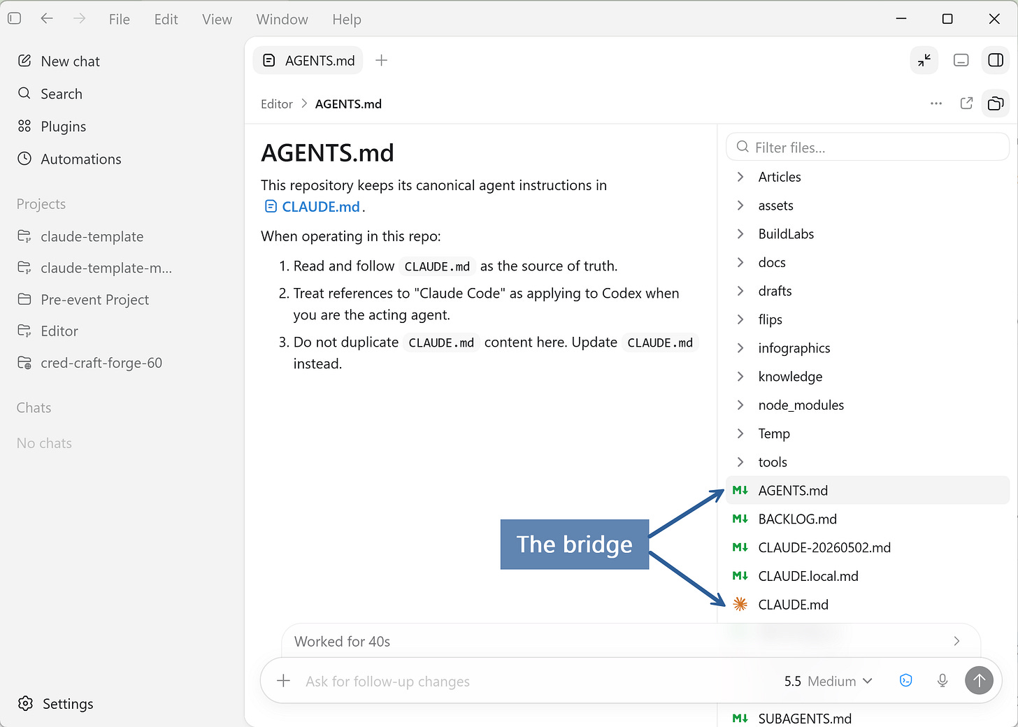 Teach Codex Your Repo: AGENTS.md to CLAUDE.md
