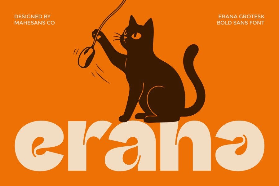Erana Retro Sans Serif Font