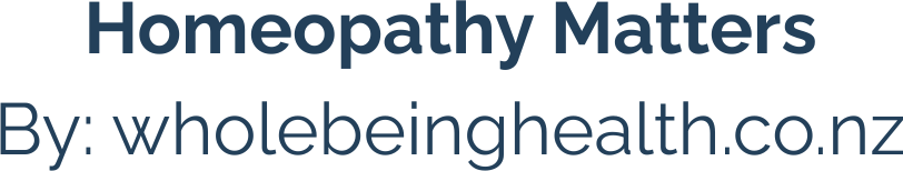 Homeopathy Matters by Whole Being Health