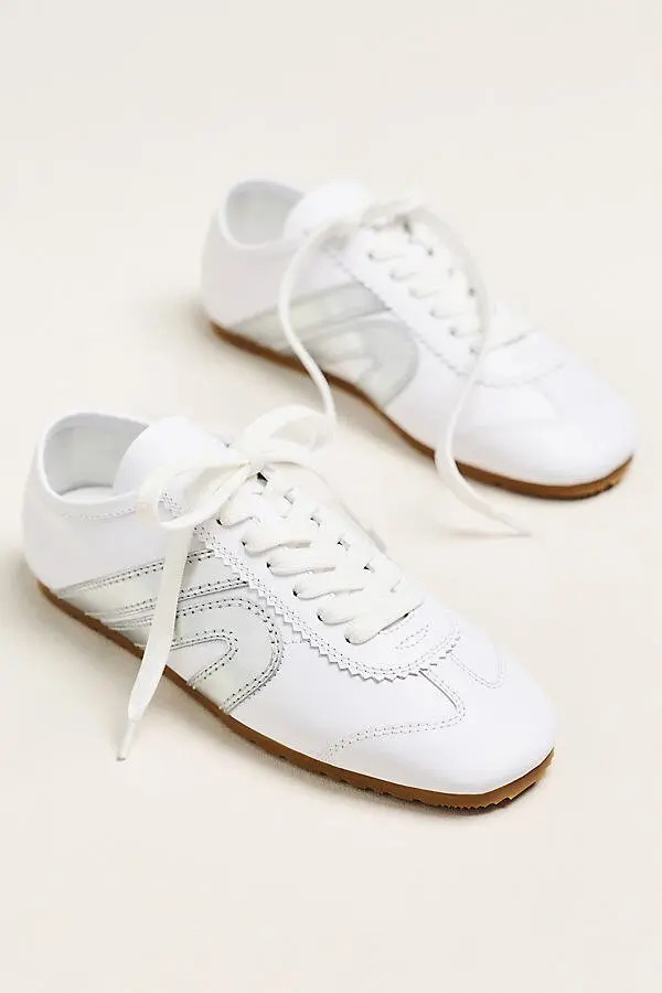 Jeffrey Campbell Aleta Sneakers - White Metallic Jeffrey Campbell Aleta Sneakers - White Metallic