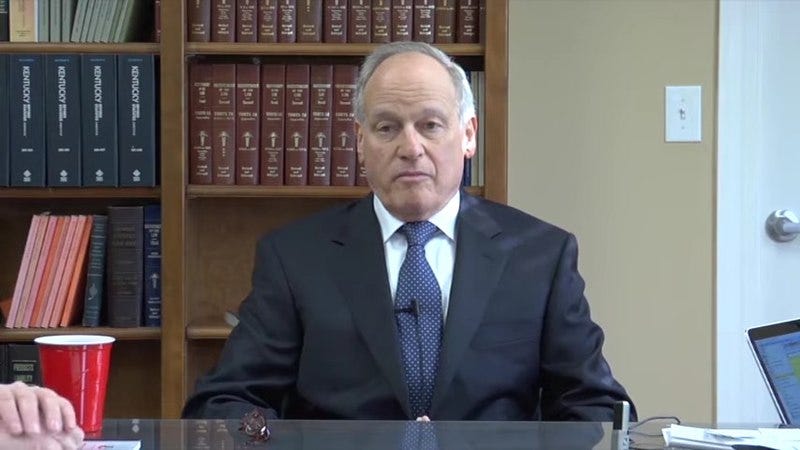File:Richard Sackler deposition screenshot.jpgA screenshot of the deposition of Dr. Richard Sackler, conducted by the state of Kentucky, published by ProPublica via YouTube