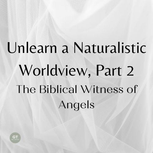 Unlearn a Naturalistic Worldview, Part 2; the Biblical Witness of Angels a blog by Gary Thomas