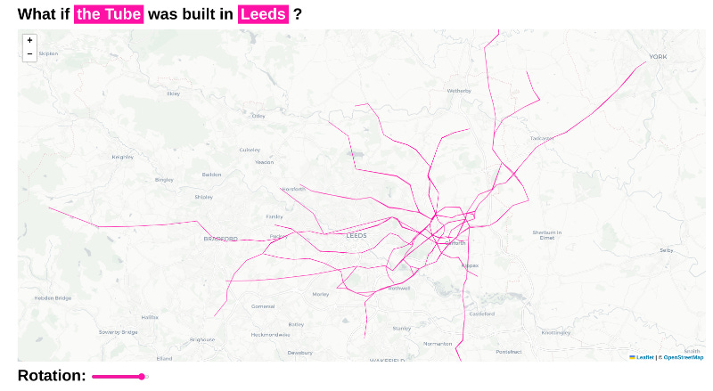 What if the tube was built in Leeds? Branches to Bradford, York and Skipton What if the tube was built in Leeds? Branches to Bradford, York and Skipton