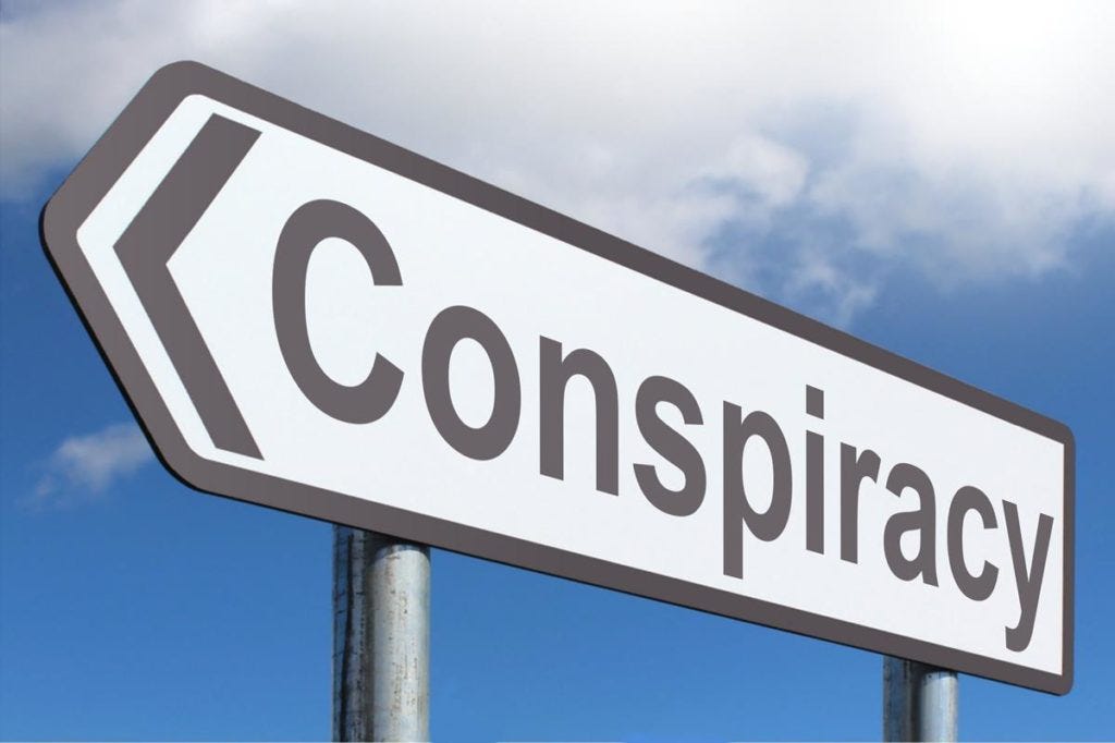 Conspiracy street sign