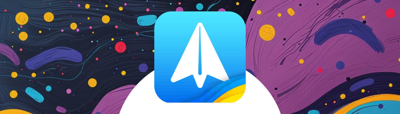 Spark app icon on a colorful background.