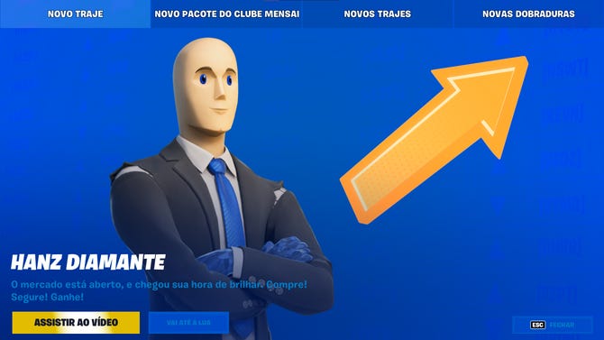 Fortnite recebe skin do meme Stonks