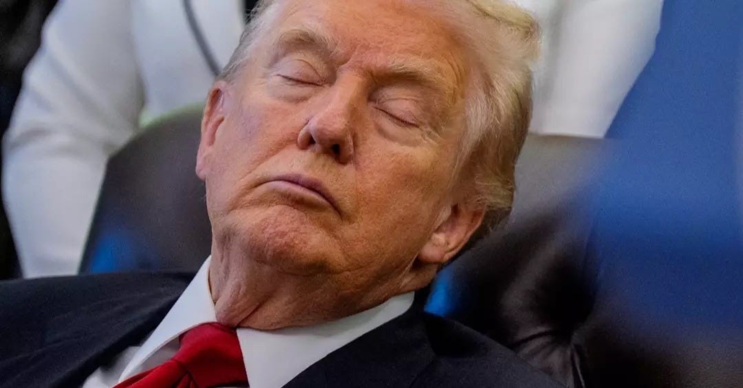 White House's scathing response after Trump was seen 'passed out' in Oval  Office