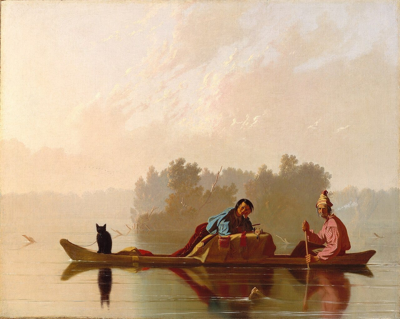 Fur Traders Descending the Missouri, George Caleb Bingham, 1845 Fur Traders Descending the Missouri, George Caleb Bingham, 1845