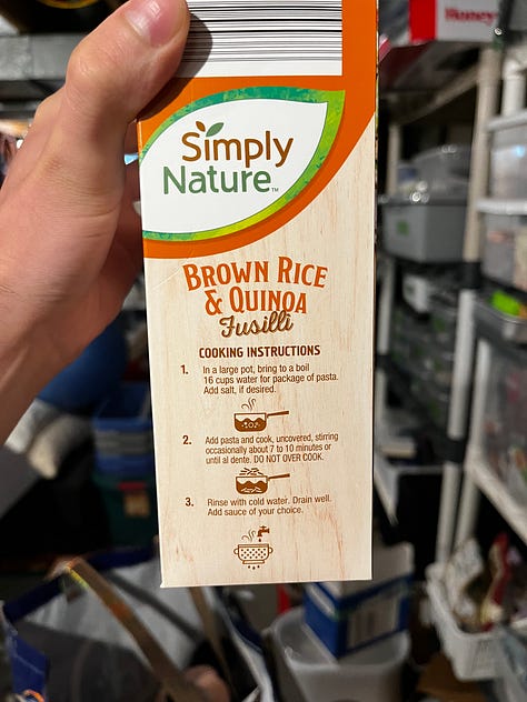 All of these different brands provide different ingredients and different cooking instructions