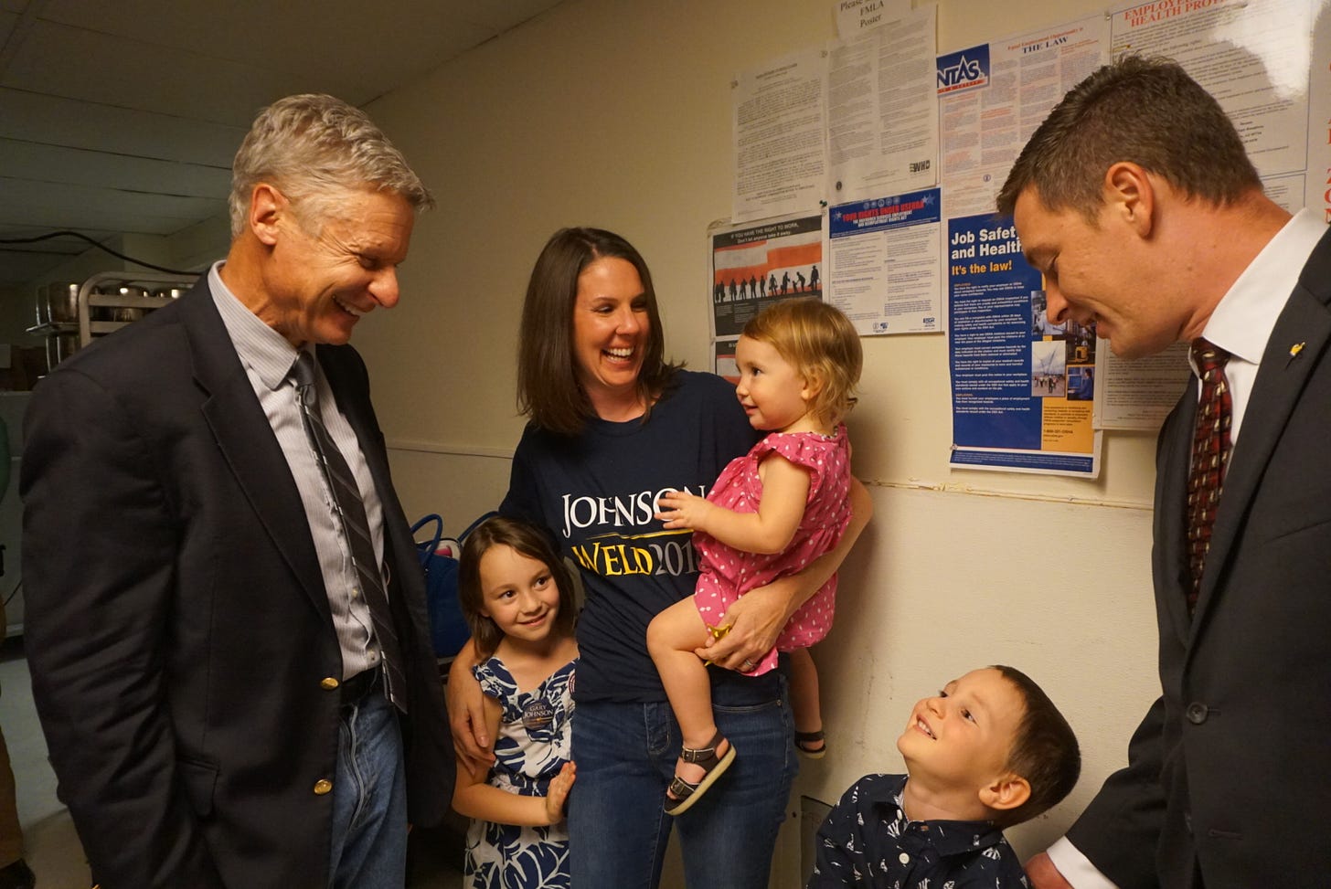 Gary Johnson and the Sarwark family