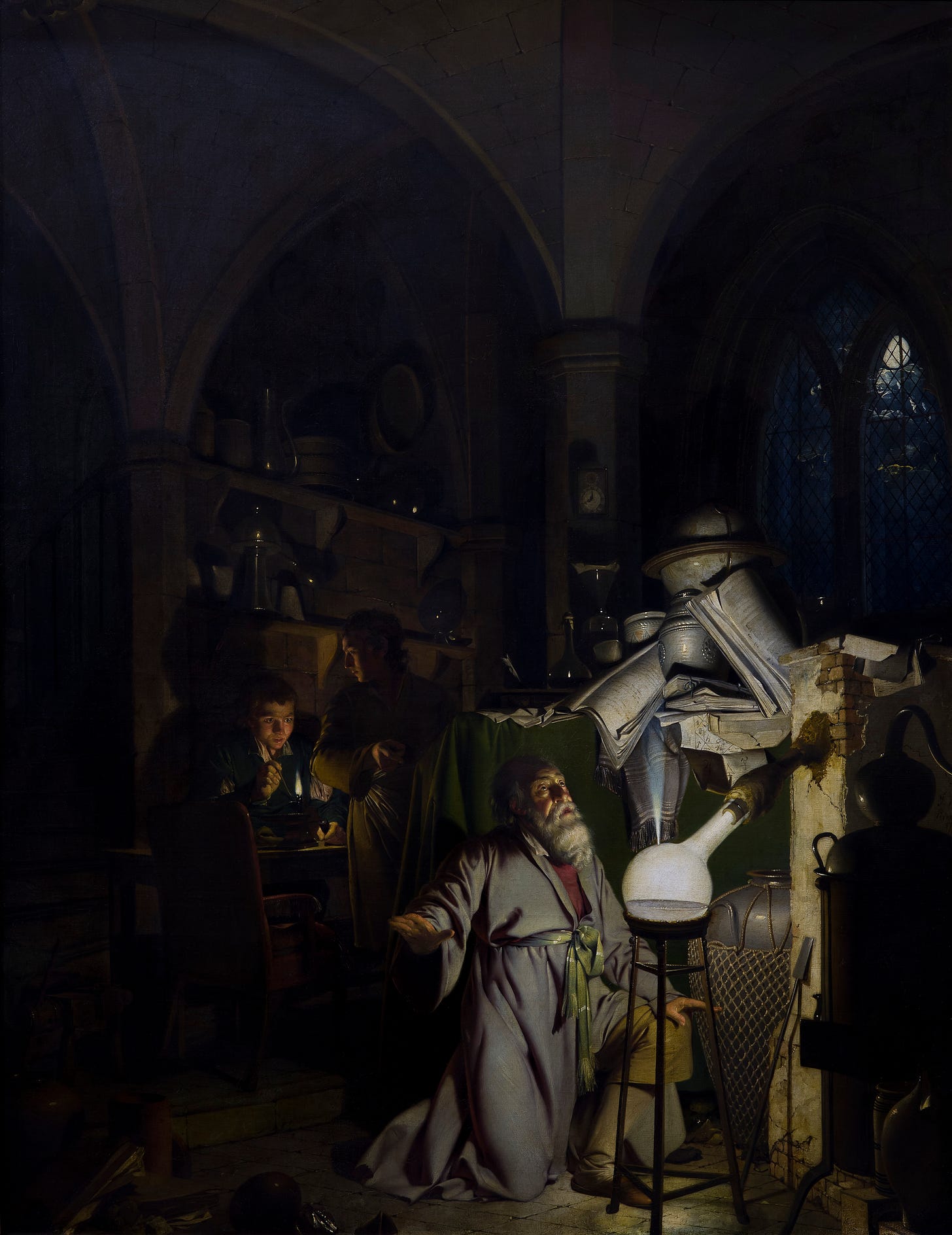 The Alchemist Discovering Phosphorus - Wikipedia