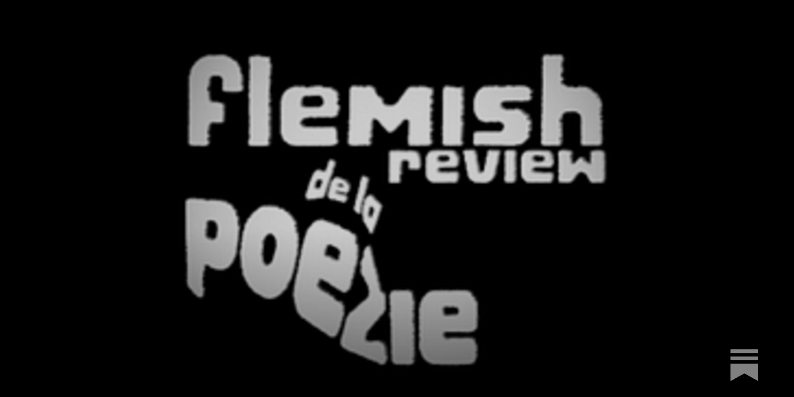 Flemish Review de la Poëzie #11