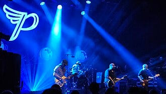 The Pixies performing in 2024