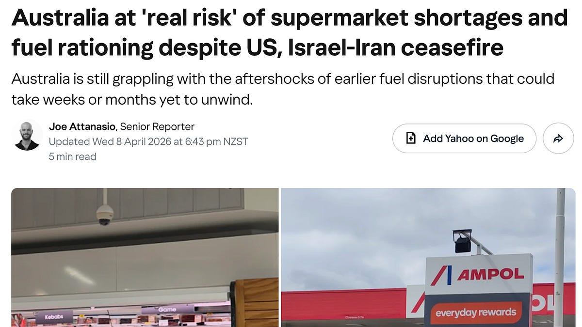 Food rationing: the only difference between Australia and NZ is that ...