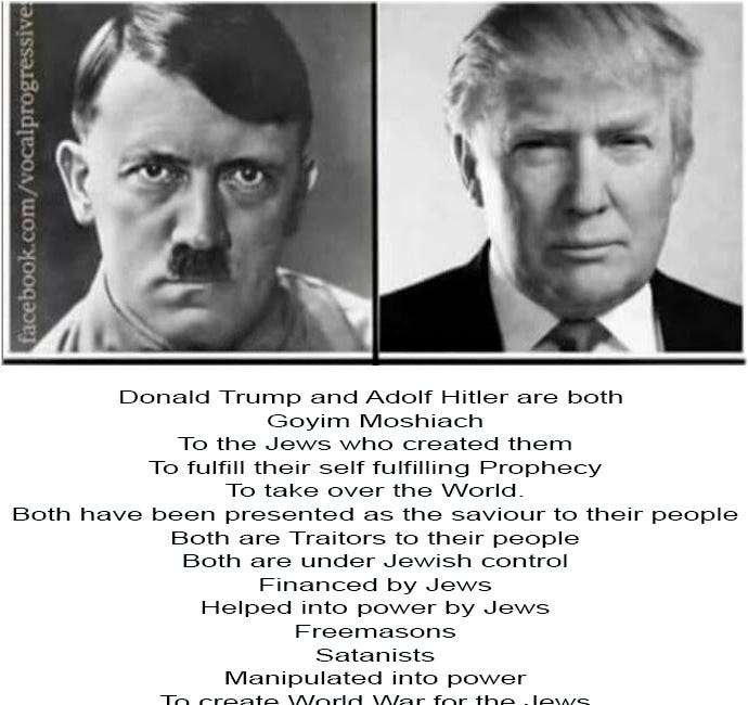 Adolf Trump Donald Hitler and the Nazi Jews
