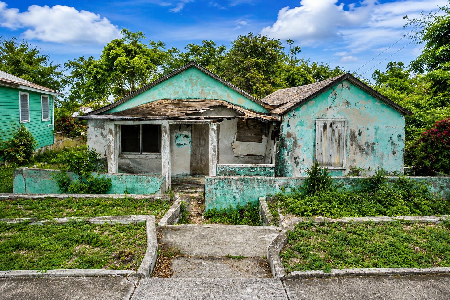 A neglected residential property. Thousands of Jamaican properties remain tied up in estates where owners died without leaving a will, often delaying repairs, investment and family access to inherited assets. A neglected residential property. Thousands of Jamaican properties remain tied up in estates where owners died without leaving a will, often delaying repairs, investment and family access to inherited assets.