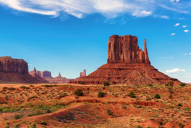Monument Valley West Thumb Arizona Stock Photo - Download Image Now -  Monument Valley, Arizona, Monument Valley Tribal Park - iStock