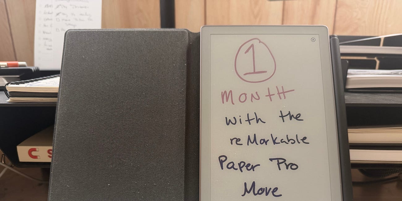 One Month with the reMarkable Paper Pro Move