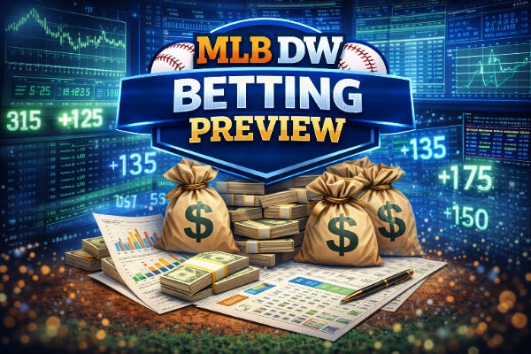 MLB DW Bets - April 10th