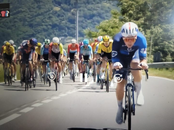 Enzo Paleni leading the charge for the breakaway