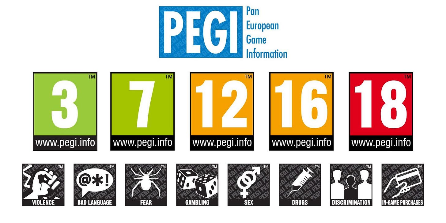 Classificazione PEGI