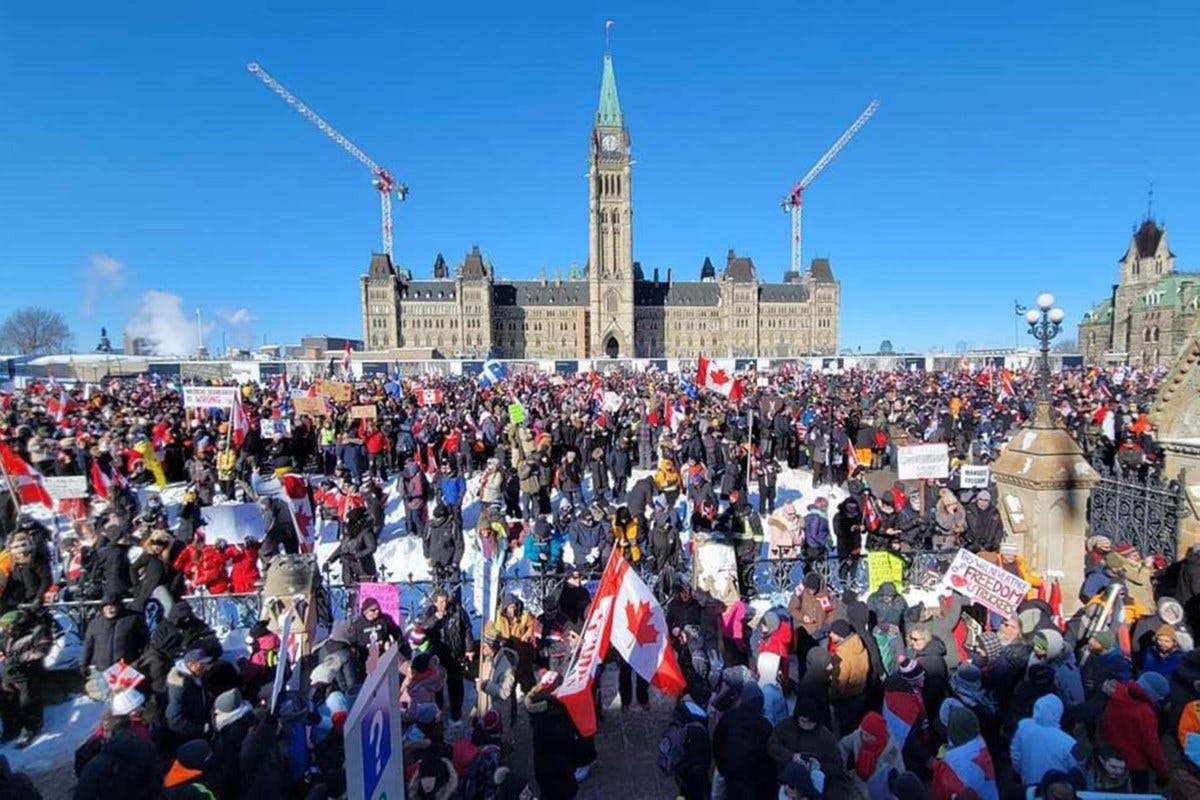 ‘Freedom Convoy’ arrives in Ottawa, rally underway on Parliament Hill - MooseJawToday.com