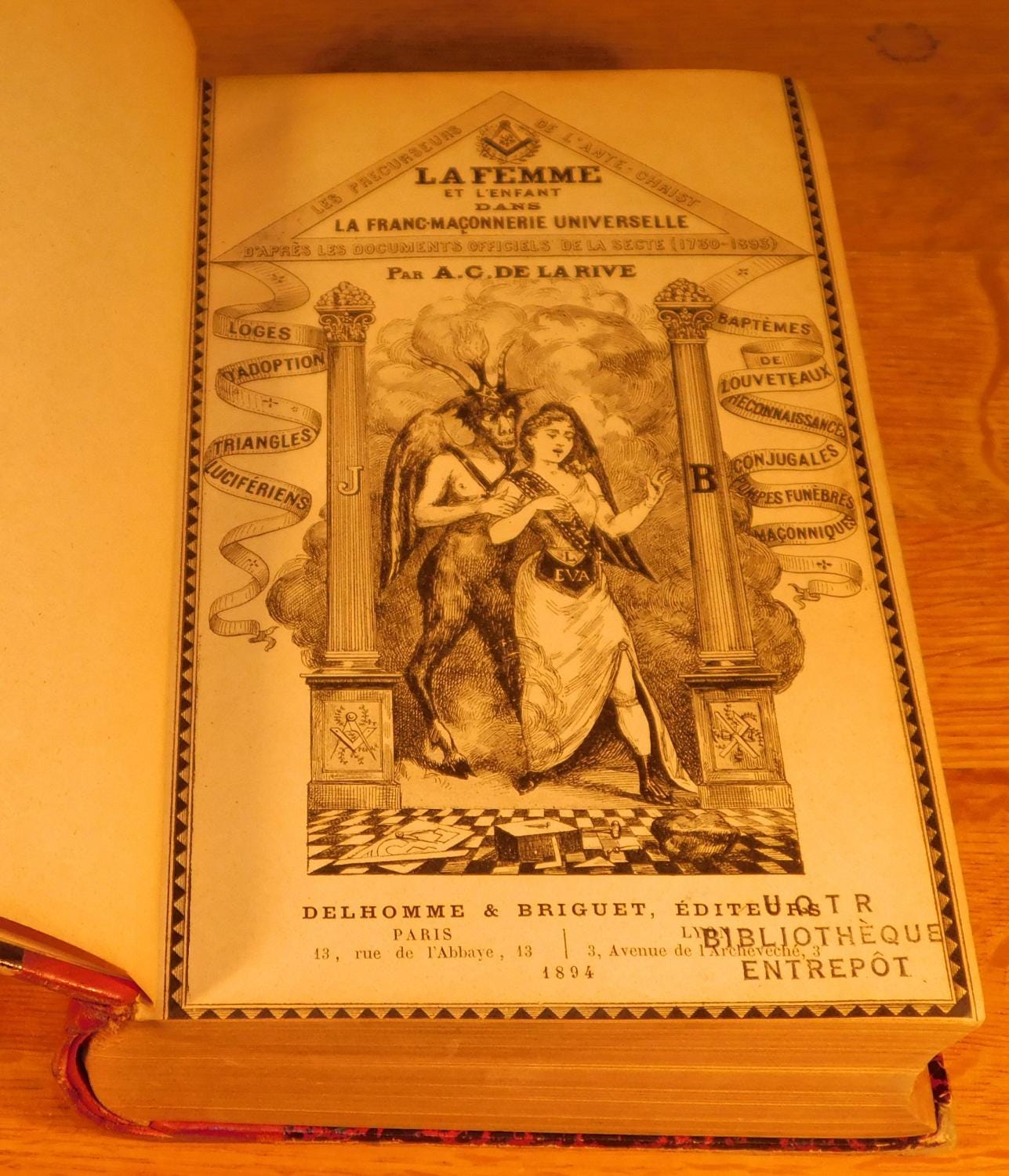 LA FEMME ET L?ENFANT DANS LA FRANC-MAÇONNERIE UNIVERSELLE (EO 1894) par ...